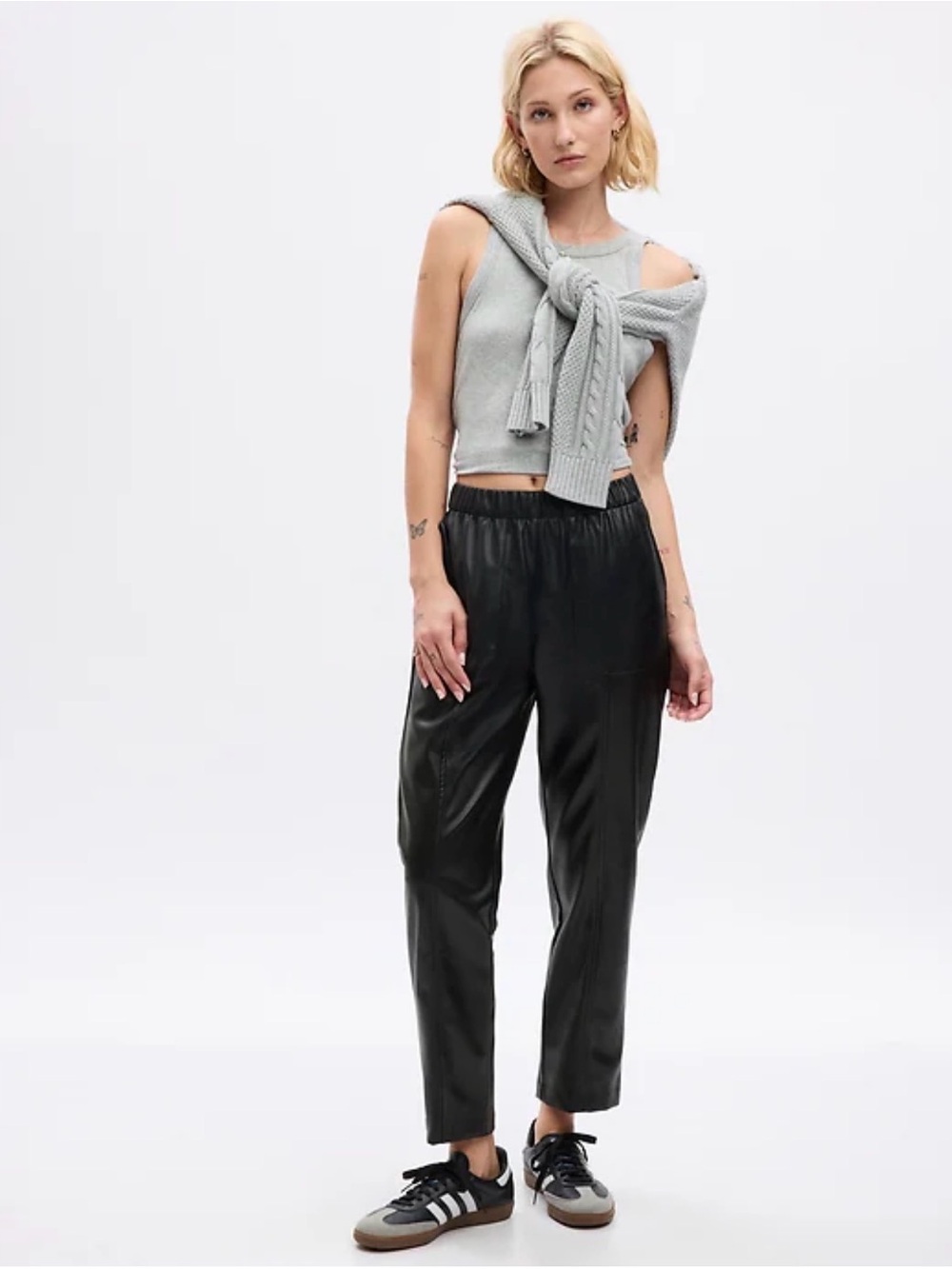 GAP Vegan Leather Pull On Pants